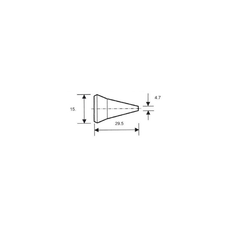 Round Nozzle ID 1.6mm, 1/4" view 2