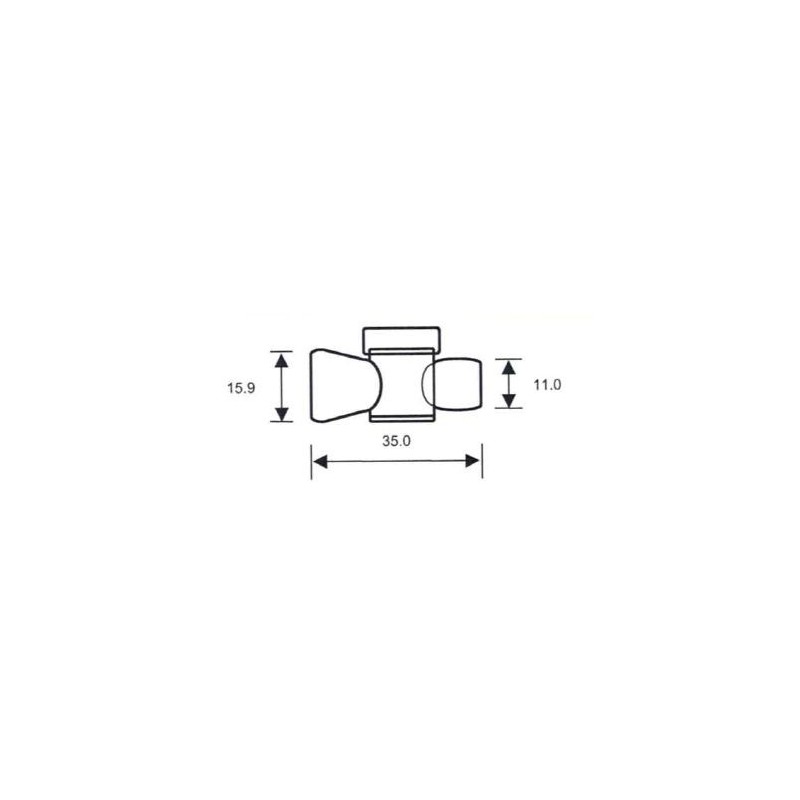Shut-off valve for articulated hose 1/4" view 2