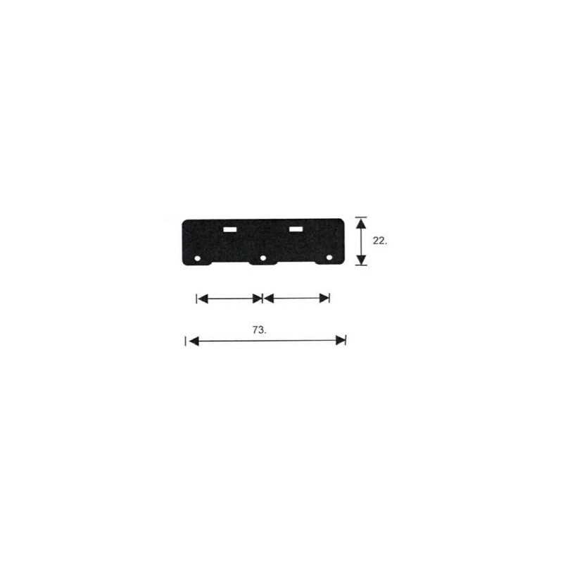 Triple bracket for T-distributor 1/4" view 2