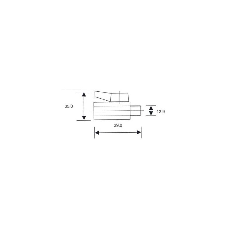 Metal Ball Valve IT and ET 1/4" view 2