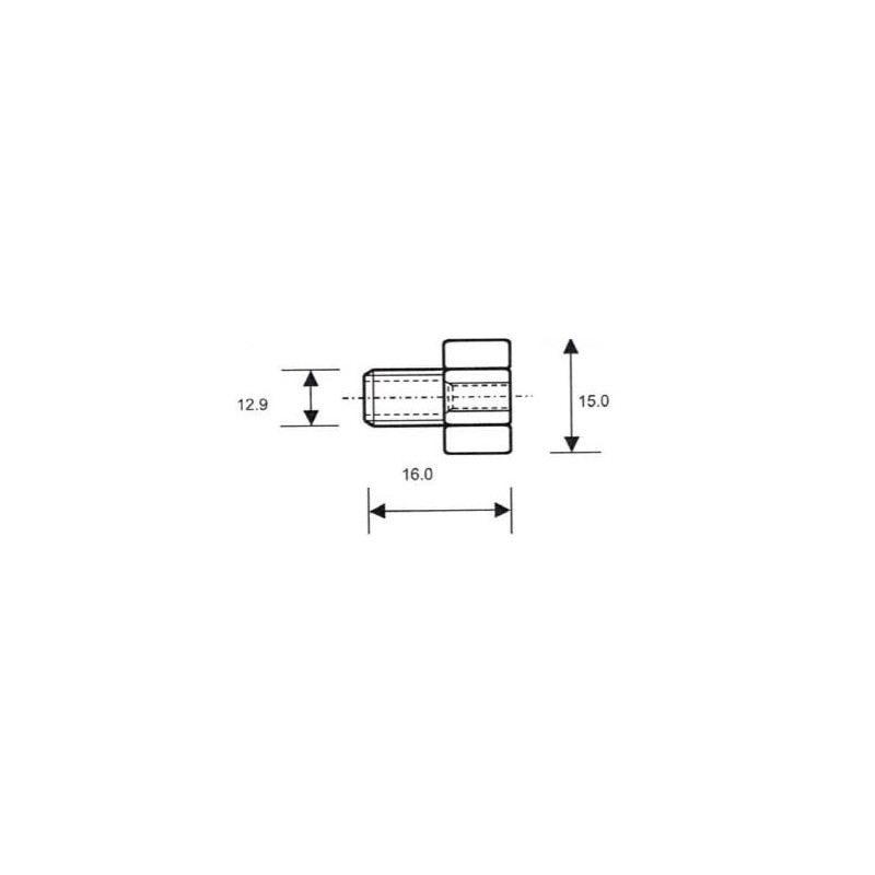 Metal reducer AG 1/4", IG 1/8" view 2