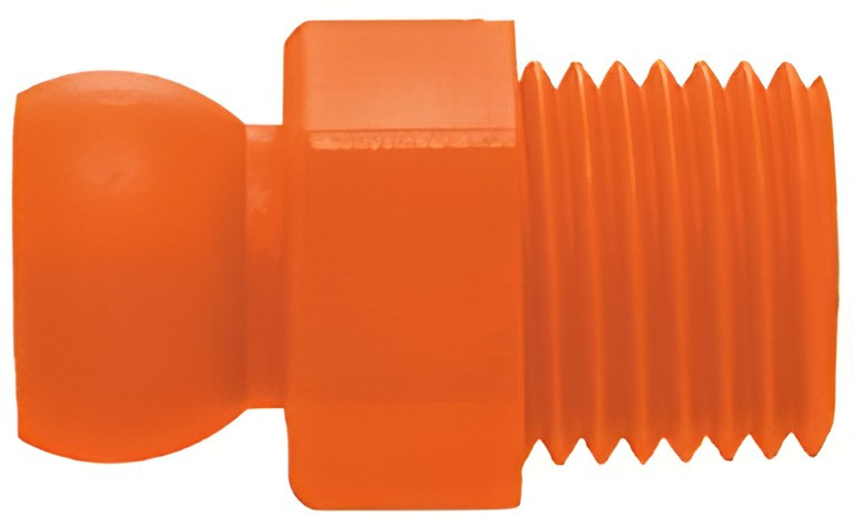 Acid-resistant threaded coupling NPT 1/8"
