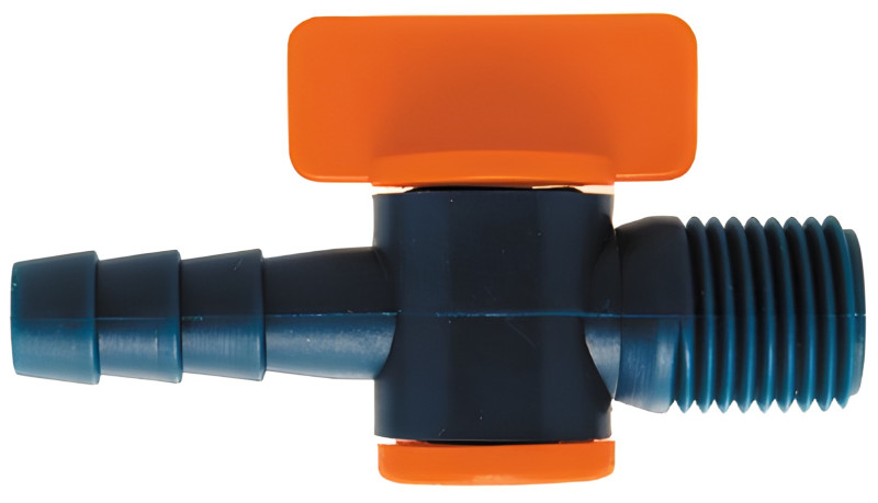 Robinet d'arrêt pour flexible articulé, NPS RE 1/4"