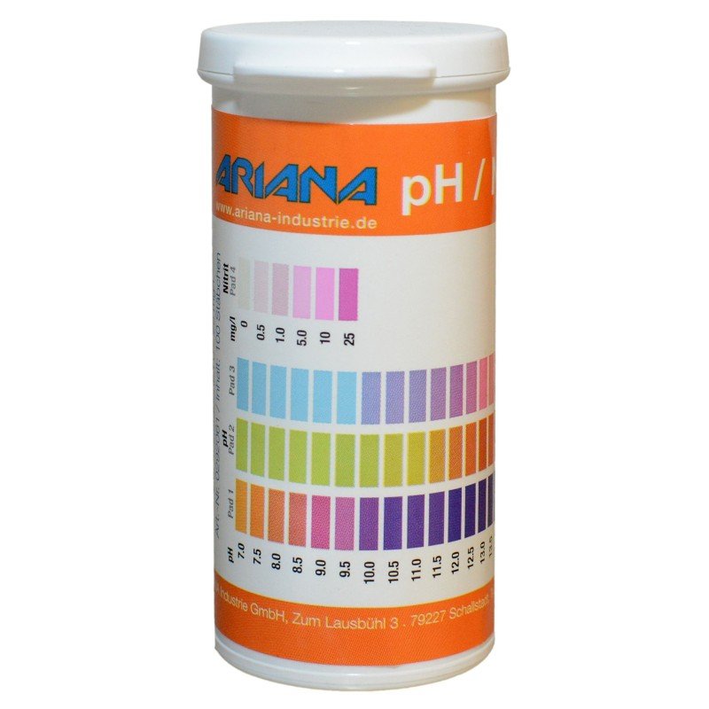 Combi sticks pH 7.0 – 14.0 Nitrite 0 – 25 mg/l