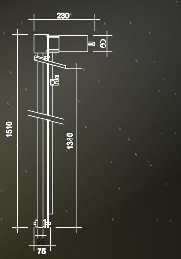 OIL SEPARATOR 25 (FE-OL), 1400mm