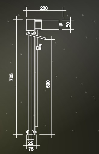 OIL SEPARATOR 25 (FE-OL), 600mm view 2